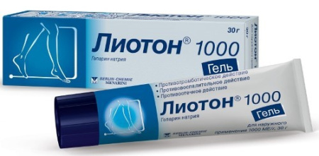 Лиотон 1000 гель д/наруж прим 1000 МЕ/г туба 30 г х1 ^