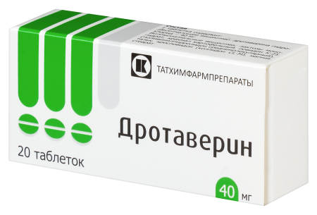 ДРОТАВЕРИН таб 40мг N20  Татхимфарм