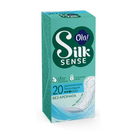 ОЛА OLA! прокладки ежедневные SILK SENSE Daily Large №20/без аромата