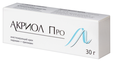 Акриол Про крем д/мест и наруж прим 25 мг/г +25 мг/г 30 г х1