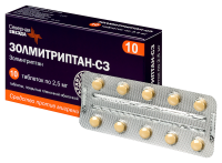 ЗОЛМИТРИПТАН-СЗ таб 2,5мг N10
