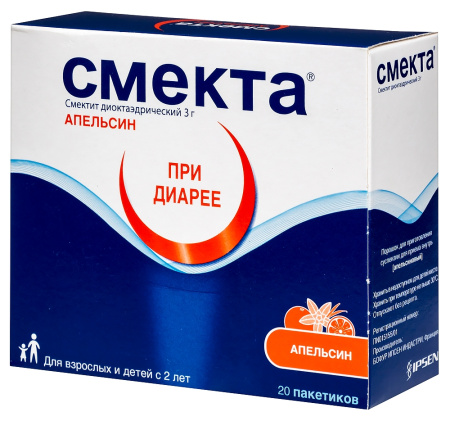 СМЕКТА АПЕЛЬСИН пор д/приг сусп вн/пр 3г N20