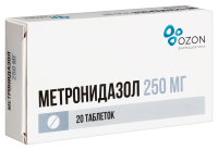 МЕТРОНИДАЗОЛ таб 250мг N20  ОЗОН