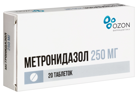 МЕТРОНИДАЗОЛ таб 250мг N20  ОЗОН