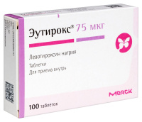 ЭУТИРОКС таб 75мкг N100