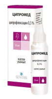 ЦИПРОМЕД кап уш 0,3% 10мл