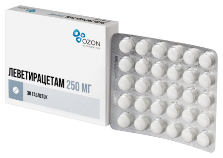 ЛЕВЕТИРАЦЕТАМ таб 250мг №30  Озон