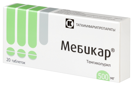 МЕБИКАР таб 500мг N20