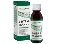 5-HTP Теанин и витамины группы в сироп 150мл/со вкусом малины  Грин Сайд
