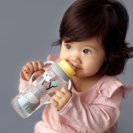 ЛАББИ (11391) Бутылочка Малыши и малышки с ручками (сил соск) 250мл