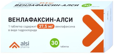 ВЕНЛАФАКСИН таб 37,5мг N30  Алси