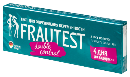 Тест на беременность Фраутест дубль контрол чувст. 10 мМЕ/мл N2