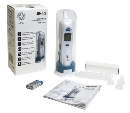 ТЕРМОМЕТР AMRUS AMIT-110 медицинский инфракрасный