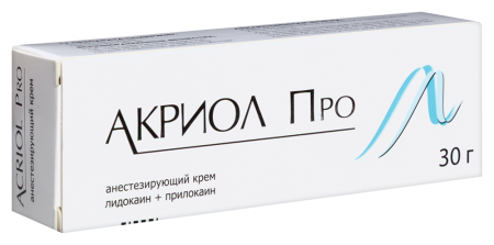 Акриол Про крем д/мест и наруж прим 25 мг/г +25 мг/г 30 г х1