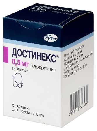 ДОСТИНЕКС таб 0,5мг N2