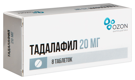 ТАДАЛАФИЛ таб 20мг N8 Озон
