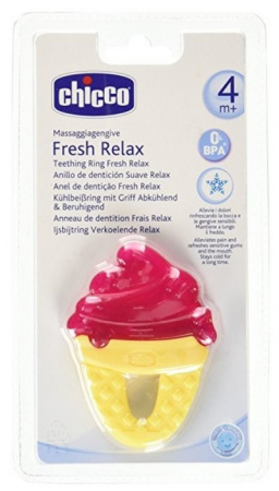 ЧИККО Прорезыватель Fresh Relax Кольцо Голубое (4+)