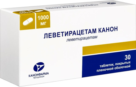 ЛЕВЕТИРАЦЕТАМ-КАНОН таб 1000мг №30
