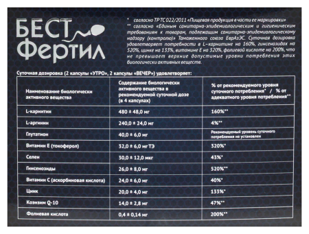 БЕСТФЕРТИЛ капс №120