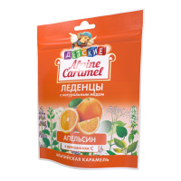 ALPINE CARAMEL альпийская карамель леденцы детские апельсин-мед вит С 75г