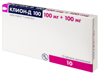 Клион Д 100мг+100мг №10 таб.ваг.