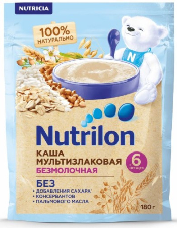 НУТРИЛОН КАША б/м Мультизлаковая (низкоаллерг) 180г
