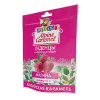 Alpine caramel альпийская карамель леденцы детские натур мед-вит C вкус малины 75г