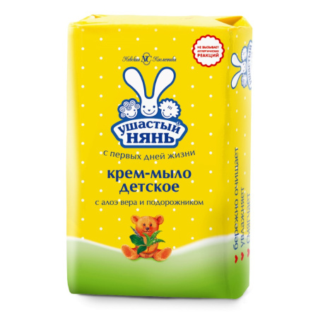 УШАСТЫЙ НЯНЬ Крем-мыло (алоэ/подорож) 90г