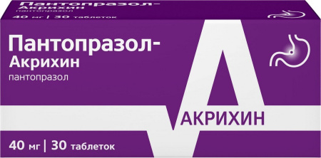 ПАНТОПРАЗОЛ-АКРИХИН таб 40мг №30
