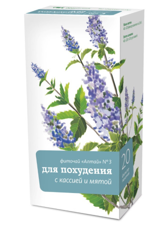 ЧАЙ АЛТАЙ №03 Для похудения (кассия/мята) ф/п №20