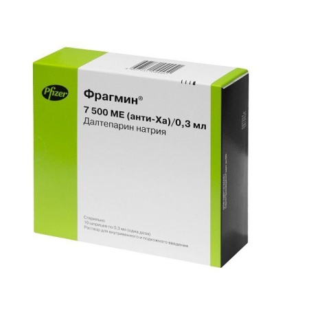 ФРАГМИН шприц 7500МЕ/0,3мл N10