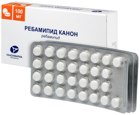 РЕБАМИПИД-КАНОН таб п п о 100мг №90