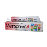 Метрогил А гель д/наружн. прим. 0,1%+1% 20г N1