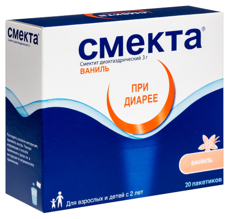 СМЕКТА ВАНИЛЬ 3г N20 пор д/приг сусп д/пр внутрь