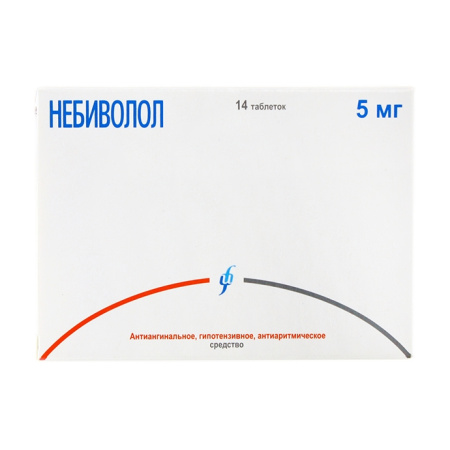 НЕБИВОЛОЛ таб 5мг №14  Изварино #