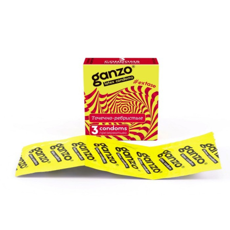 ПРЕЗЕРВАТИВЫ GANZO EXTASE N3