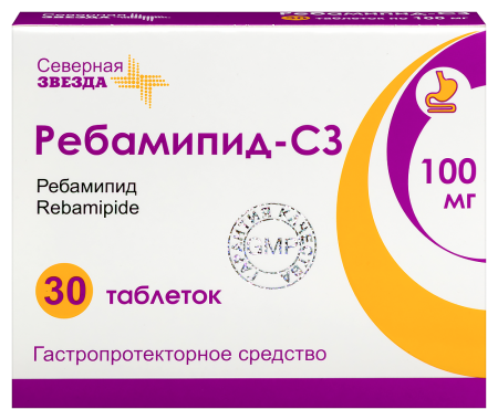 Ребамипид-СЗ таб. п.п.о. 100мг N30
