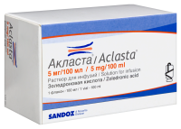АКЛАСТА р-р/инф 5мг/100мл N1