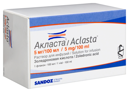 АКЛАСТА р-р/инф 5мг/100мл N1