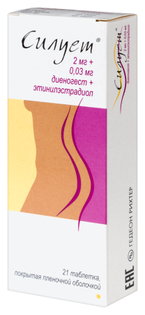 СИЛУЕТ таб 2мг+0,03мг N21