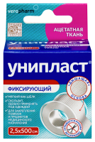 ПЛАСТЫРЬ УНИПЛАСТ катушка 2,5х500см (шелк)