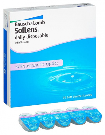 ЛИНЗЫ BAUSCH&LOMB SOFTLENS Daily Disposable 8,6 №90 (-5,25)
