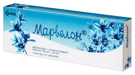 Марвелон таб. 150мкг+30мкг N21