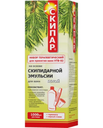 СКИПАР НТВ02 Эмульсия д/ванн Белая 1000мл