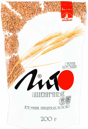 ОТРУБИ ЛИТО Пшеничные (Кальций) 200г #