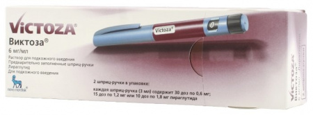 ВИКТОЗА шприц 6мг/мл 3мл №2