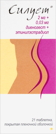 СИЛУЕТ таб 2мг+0,03мг N21