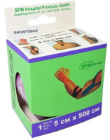 ЛЕНТА КИНЕЗИОЛОГИЧЕСКАЯ SFM-PLASTER Хлопок 5смх500см (фиолетовая)