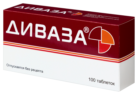 Диваза таб. д/рассас N100