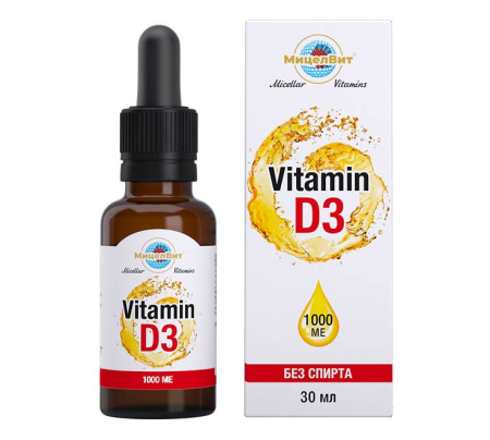 МИЦЕЛЛИРОВАННЫЙ Витамин Д3 1000МЕ жидкость 30мл